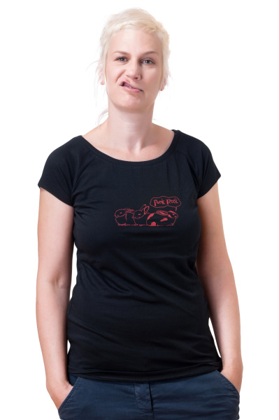 Bio- & Fairtrade-Frauenshirt PunkRock, schwarz