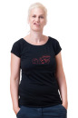 Bio- & Fairtrade-Frauenshirt PunkRock, schwarz M