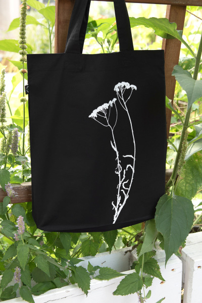 Bio-Fashion-Bag Schafgarbe, schwarz