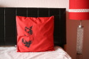 Kissenbezug Katze rot 40*40