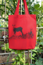 Fashion-Bag Hirsche rot