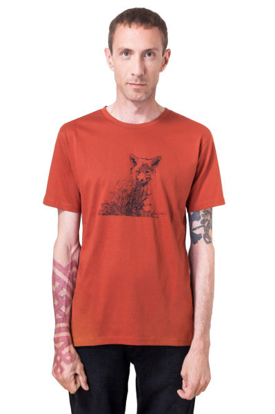 Bio- & Fairtrade-Männershirt Fuchs, foxy S
