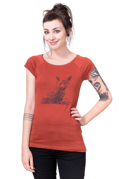 Bio- & Fairtrade-Frauenshirt Fuchs, foxy L