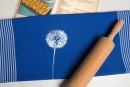 Geschirrtuch Pusteblume blau