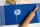 Bio&Fair-Trade Geschirrtuch handgewebt Pusteblume, blau