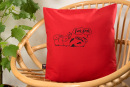 Kissenbezug PunkRock rot 40*40
