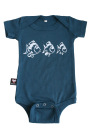Babybody Fische petrol