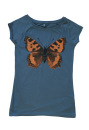 Bio- & Fairtrade-Frauenshirt Schmetterling, denim
