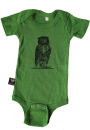 Babybody Eule grün