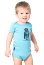 Babybody Eule hellblau