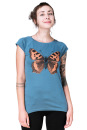 Bio- & Fairtrade-Frauenshirt Schmetterling, denim XXL