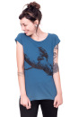Bio- & Fairtrade-Frauenshirt Buntspecht, denim XL