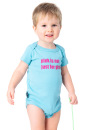 Babybody pink is not just for girls! hellblau 0-3 Monate (Gr. 53-60)