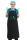 Bio- & Fair-Trade-Schürze Finnischer Garten handgewebt, schwarz