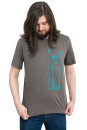 Männershirt Kenia Distel dunkelgrau
