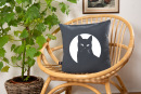 Kissenbezug Schwarzer Kater anthrazit 40*40