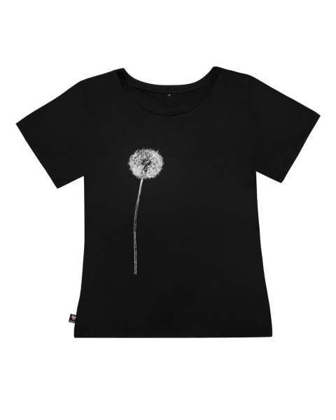 Fair-Trade-Frauenshirt Pusteblume *made in Kenia*, schwarz M