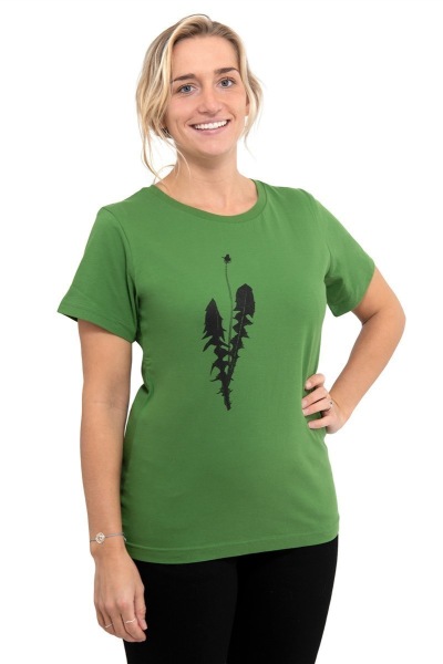 Fair-Trade-Frauenshirt Löwenzahnl *made in Kenia*, grasgrün XL