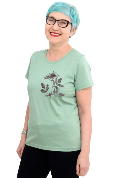 Frauen T-Shirt Kenia Holunder mintgrün