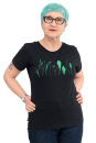 Frauen T-Shirt Kenia Finnischer Garten schwarz