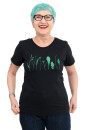 Frauen T-Shirt Kenia Finnischer Garten schwarz