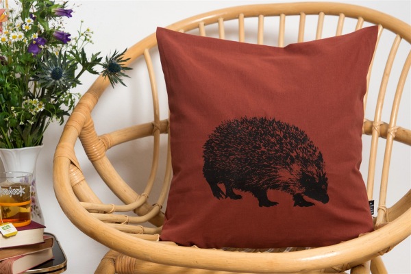 Bio-Kissenbezug Igel, foxy 40x40 cm