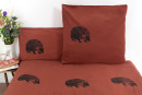 Bio-Bettwäsche Igel, foxy 155*220 & 80*80 cm