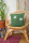 Bio-Kissenbezug Pusteblume, grün 40x40 cm