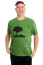 Männershirt Kenia Fair Trade Baum in Oderbruch, leaf green