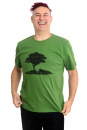 Männershirt Kenia Baum im Oderbruch leaf green S