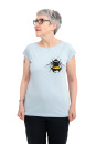 Frauenshirt Kenia Raglan-Ärmel Erdhummel, hellgrau S