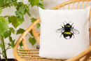 Kissenbezug Erdhummel weiß 40*40