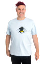 Männershirt Kenia Erdhummel hellgrau