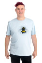 Männershirt Kenia Erdhummel hellgrau