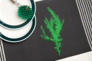 Bio&Fair-Trade Geschirrtuch Rosmarin, graphit