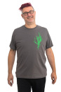 Männershirt Kenia Fair Trade Rosmarin, dunkelgrau