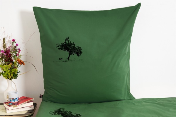 Kissenbezug Apfelbaum grün 80*80