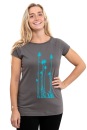 Frauen Raglan Shirt Kenia Distel dunkelgrau