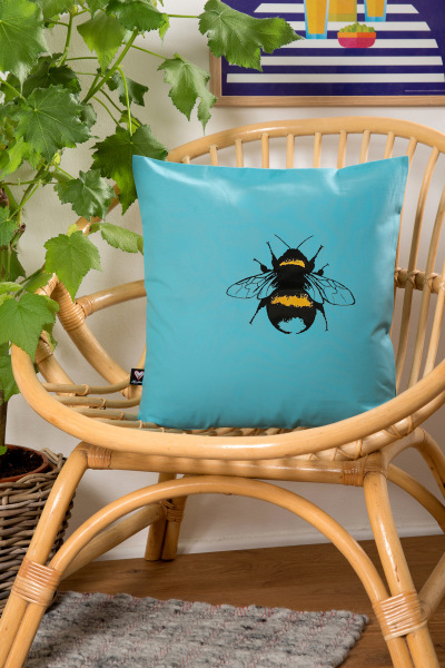 Kissenbezug Erdhummel türkis 40*40
