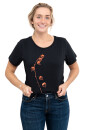 Frauen T-Shirt Kenia Physalis schwarz