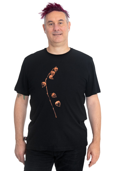 Männershirt Kenai Fair Trade Physalis, schwarz L