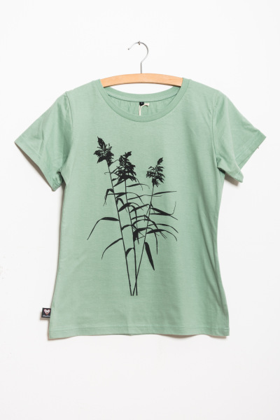 Frauen T-Shirt Kenia Schilf mint *Einzelstück Gr.S