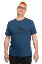 Männershirt Kenia Fair Trade Mittelmeermöwe, dunkelblau S