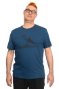 Männershirt Kenia Fair Trade Mittelmeermöwe, dunkelblau M