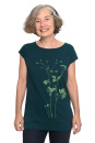 Frauenshirt Lovely Unkraut, dunkelgrün S