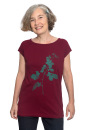 Frauenshirt Brombeere weinrot L