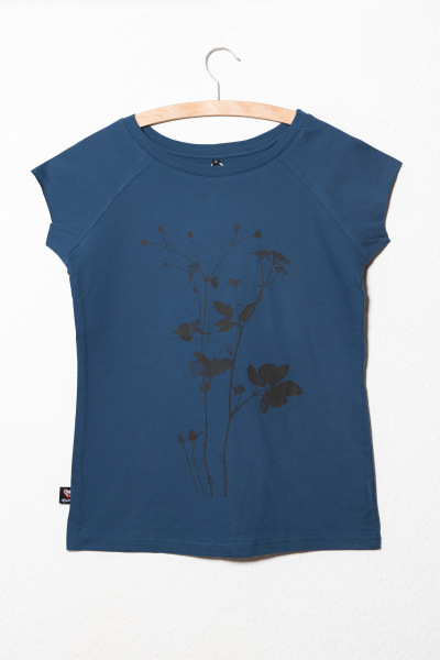 Frauen Raglan-Shirt Kenia Lovely Unkraut blau...