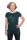 Frauenshirt Kenia Fair Trade Raglan Kastanie, dunkelgrün M