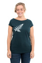 Frauenshirt Kenia Fair Trade Raglan Farn, dunkelgrün L