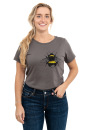 Frauenshirt Kenia Fair Trade Erdhummel, dunkelgrau